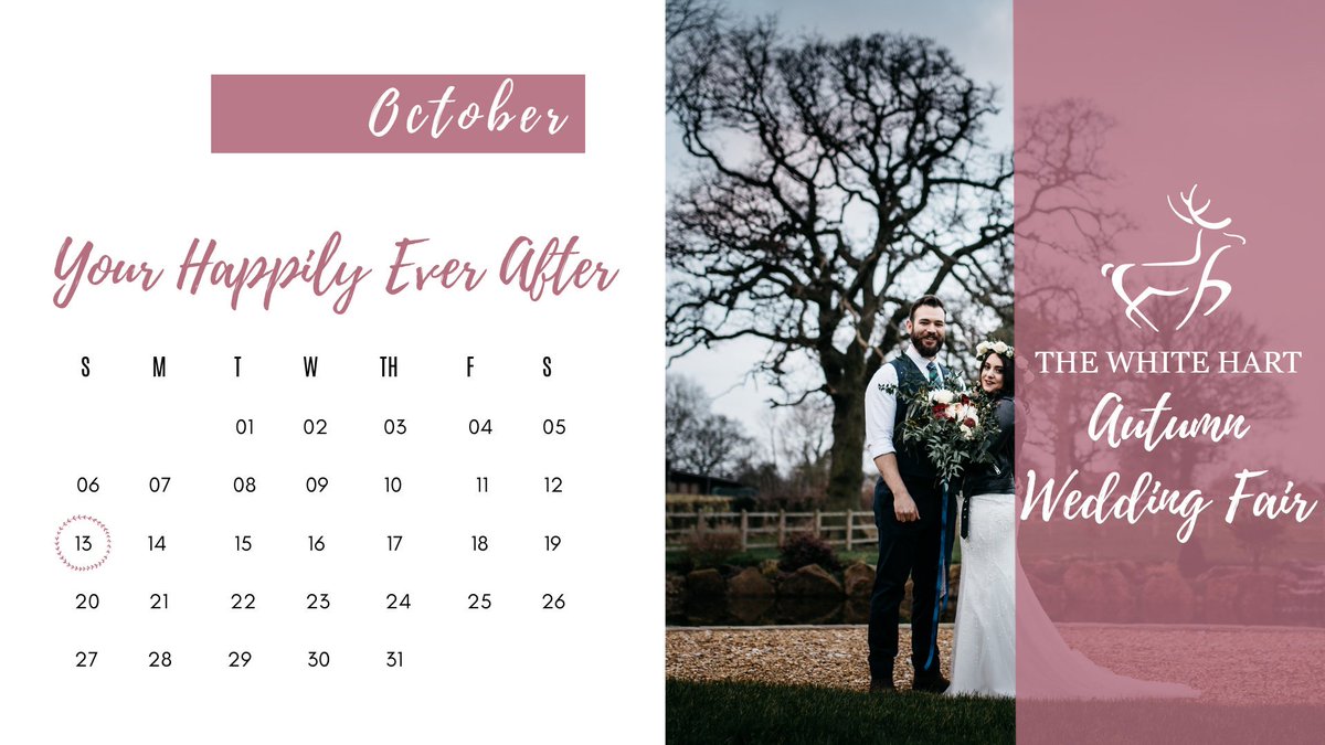 SAVE THE DATE!! Make sure you've got 13th October in your diaries &amp; join us for our Autumn Wedding Fair! It's the perfect opportunity to meet our wonderful coordinators, hand-picked suppliers &amp; nosey at our picturesque country venue! #weddingfair #Derbyshire #wedding #SaveTheDate