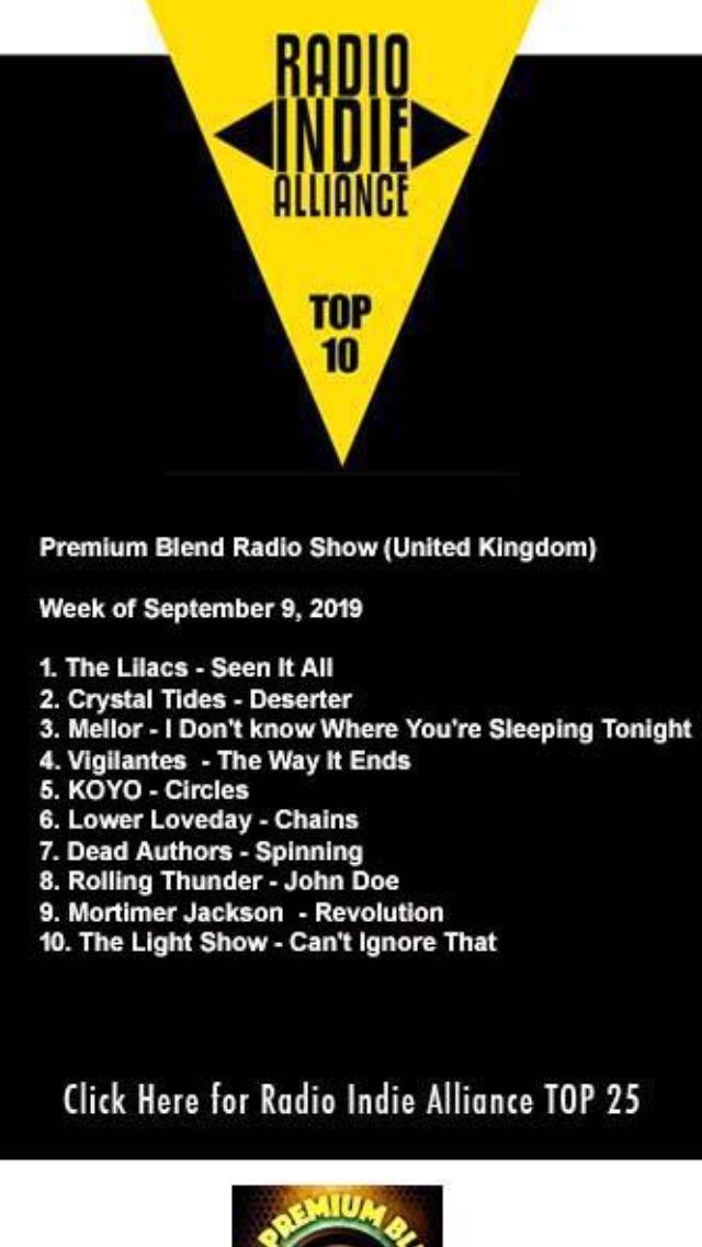 Dead_Authors's tweet photo. Such pleasure to be included in @PremiumBlendRad top 10 ten tracks this week. Humbled with thanks. 

Check out the latest podcast from Premium Blend on Spotify to get an exclusive listen to our new single SPINNING ahead of next weeks official release! 

#deadauthors #radio https://t.co/TtLqceBKJt