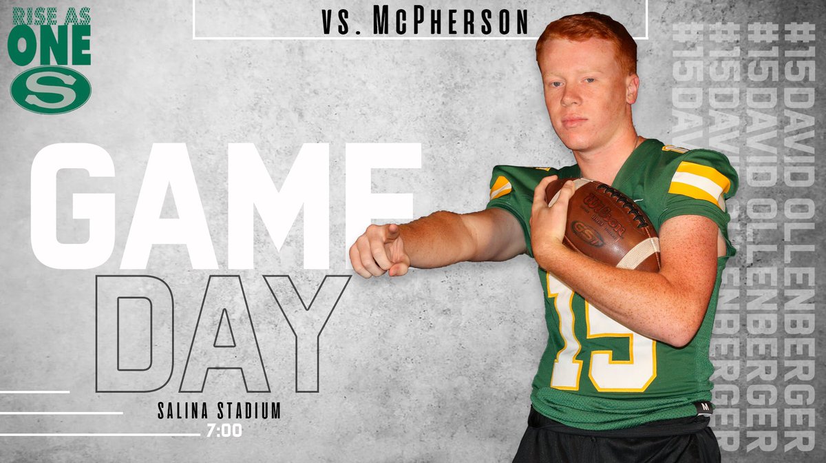 GAMEDAY | <a href="/SalinaFootball/">Salina South Football</a> 
Week 1

🏟| Salina Stadium
🏈| <a href="/BullpupFootball/">Coach Pav</a> 
⌚️| 7:00
📻| FM: Y93.7
🎙| <a href="/PatStrathman/">Pat Strathman</a> 
💻| ksal.com
👀| <a href="/saljsports/">Salina Journal Sports</a> 

📰| <a href="/SHSTripodium/">Tripodium Staff</a> 
📱| <a href="/SouthCougars/">South Cougars</a>  
🥕| @ollenberger14
#️⃣| RiseAsOne 

(📸: <a href="/lizzyfrancco/">lizzy</a>)
<a href="/USD305/">SalinaPublicSchools</a> 
#Why305