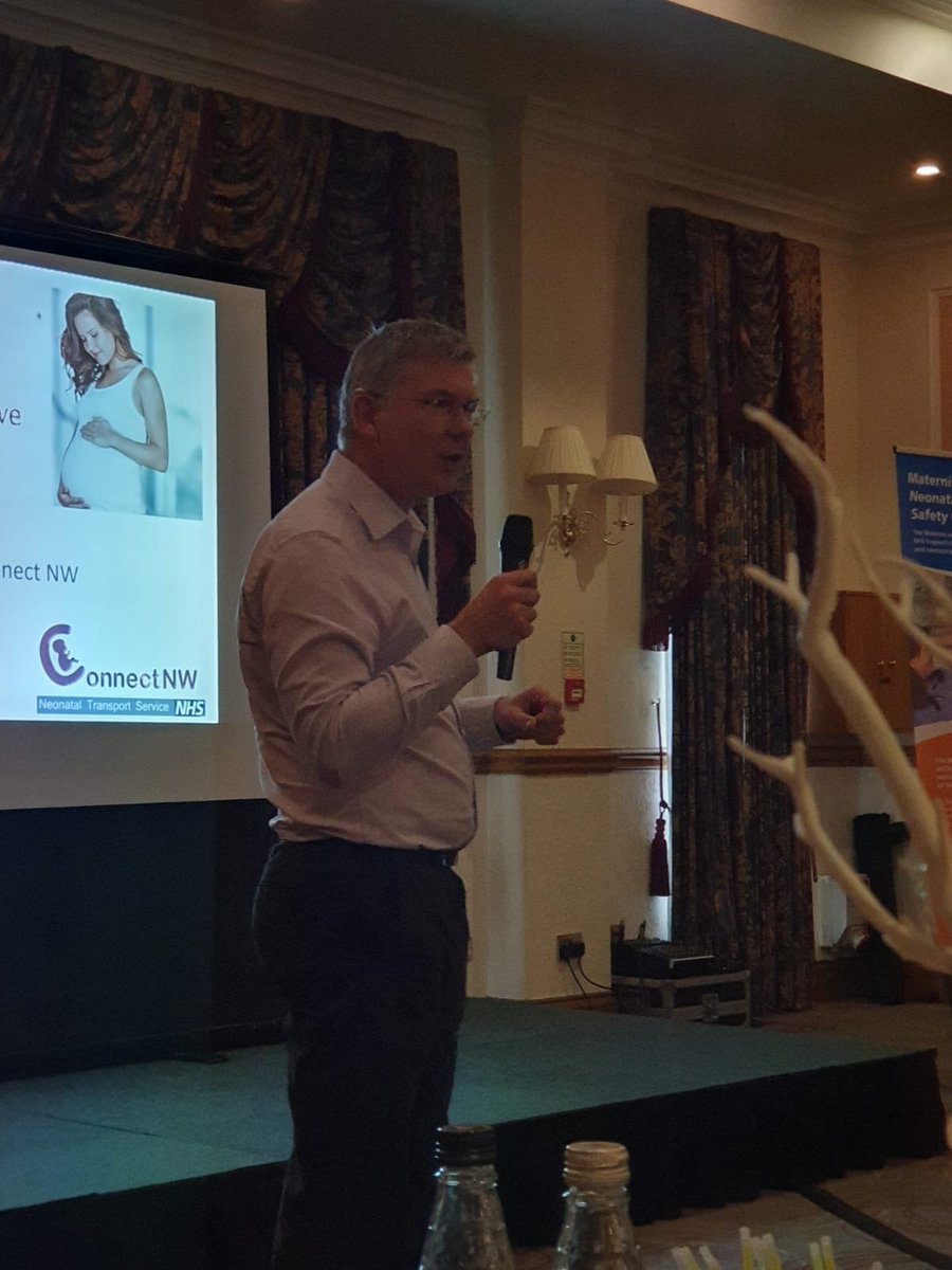 Dr Ian Dady is discussing how we approach inutero transfers in the North West, and the network we have in Greater Manchester. Fascinating to learn more about this complex challenge with sometimes very vulnerable patients, ensuring the safety of mum and baby #matneoworkingtogether
