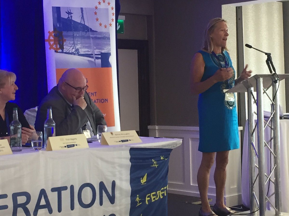 govisitdonegal's tweet photo. Speaker 2 for today is Kate Burns of @islanderkelp of Rathlin Island talking about making marine tourism work in peripheral regions #MarineConference https://t.co/eY7GyKabCp