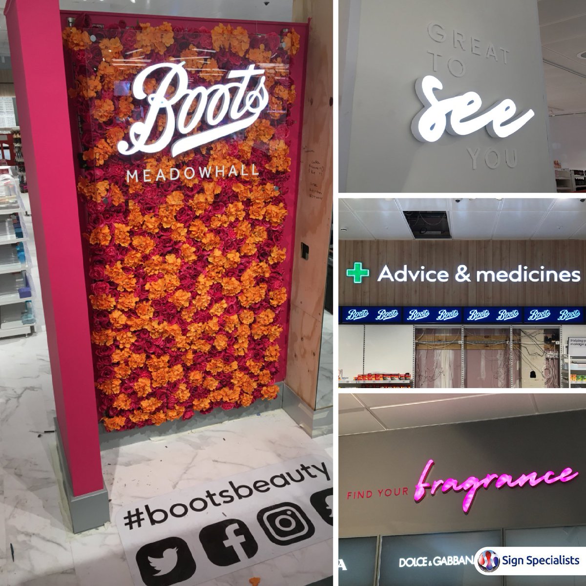 These internal signs for <a href="/BootsUK/">Boots</a> are an example of how our versatile approach to both design and manufacturing can benefit your store. In each instance here, we have considered the individual requirements for each sign and produced 3D branded letters accordingly. #3D #letters