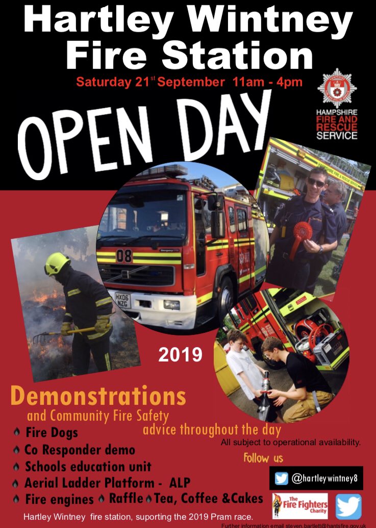 Hartley Wintney Fire Station๐ (@hartleywintney8) on Twitter photo Fire Station Open Days are not only a great day out for all ages, but they are also fantastic at passing on valuable Home Fire Safety advice! #CommunityMatters @Hants_fire <a href="/FleetNandM/">Fleet & Yateley News</a> <a href="/BasGazette/">Basingstoke Gazette</a> <a href="/eagleradio/">Greatest Hits Radio Surrey & East Hampshire</a> <a href="/WeHeartHart/">We Heart Hart</a> <a href="/TheHWPC/">Hartley Wintney PC</a> @HeartSouthNews <a href="/BBCSouthNews/">BBC Hampshire & Isle of Wight</a> <a href="/itvmeridian/">ITV News Meridian</a> Fire Station Open Days are not only a great day out for all ages, but they are also fantastic at passing on valuable Home Fire Safety advice! #CommunityMatters @Hants_fire <a href="/FleetNandM/">Fleet & Yateley News</a> <a href="/BasGazette/">Basingstoke Gazette</a> <a href="/eagleradio/">Greatest Hits Radio Surrey & East Hampshire</a> <a href="/WeHeartHart/">We Heart Hart</a> <a href="/TheHWPC/">Hartley Wintney PC</a> @HeartSouthNews <a href="/BBCSouthNews/">BBC Hampshire & Isle of Wight</a> <a href="/itvmeridian/">ITV News Meridian</a>