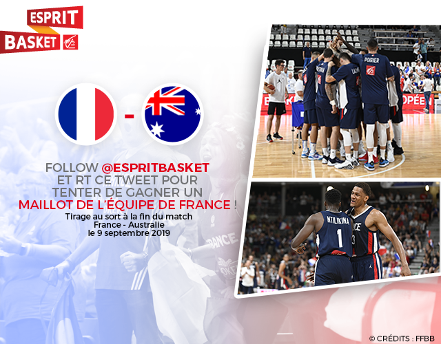 #VousEtreUtile 

Vous souhaitez arborer fièrement les couleurs de <a href="/FRABasketball/">Équipes de France de Basket</a> ? 🇫🇷

Alors Follow + RT ce tweet pour tenter de gagner le maillot des Bleus ! 😄 Bonne chance ! #EspritBasket