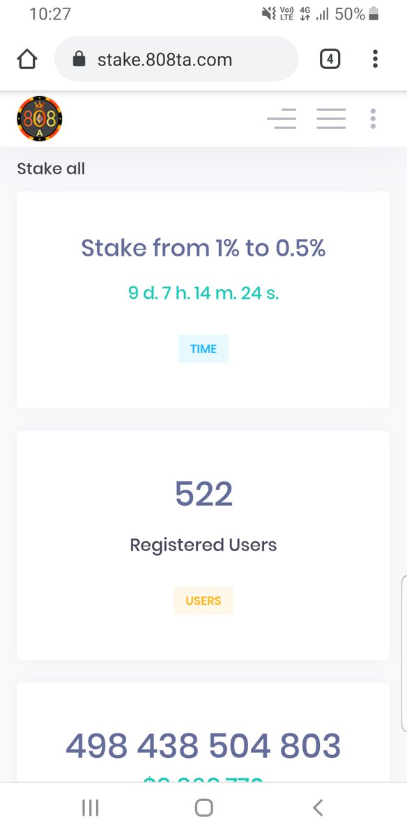 mars30634534's tweet photo. @808TA_ Why not start staking 😇 522 already doing 🔥 https://t.co/tfED7BbSyi