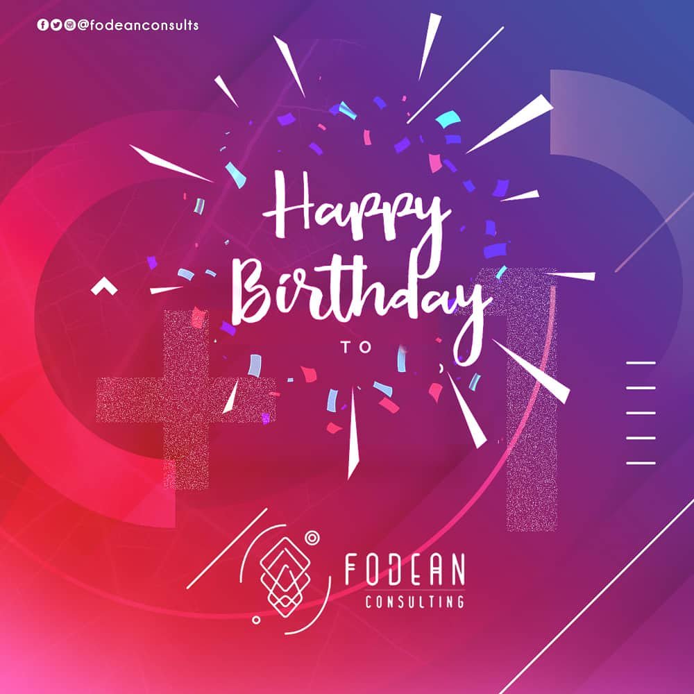 fodeanconsults's tweet photo. It's our first birthday and we are really excited... 

Thanks to all of our clients in the last year, we hope to serve you better in the New Year. 

#FODEAN #FODEANConsults #Business #Branding #StartUp #MSME #Funding #Future180 #AbujaHacks https://t.co/LCpySs1hvL