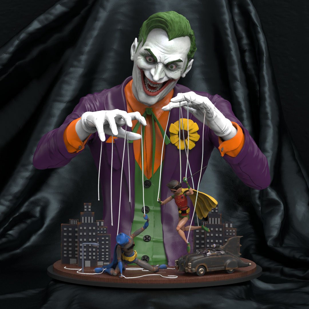 Toyark's tweet photo. Here's an updated look at the #DCComics #TheJoker "Strings" Statue being released by #GeekX. We also have some updated details, which you can see here: https://t.co/BSuIEH01G2 https://t.co/ZNJLvfdrle