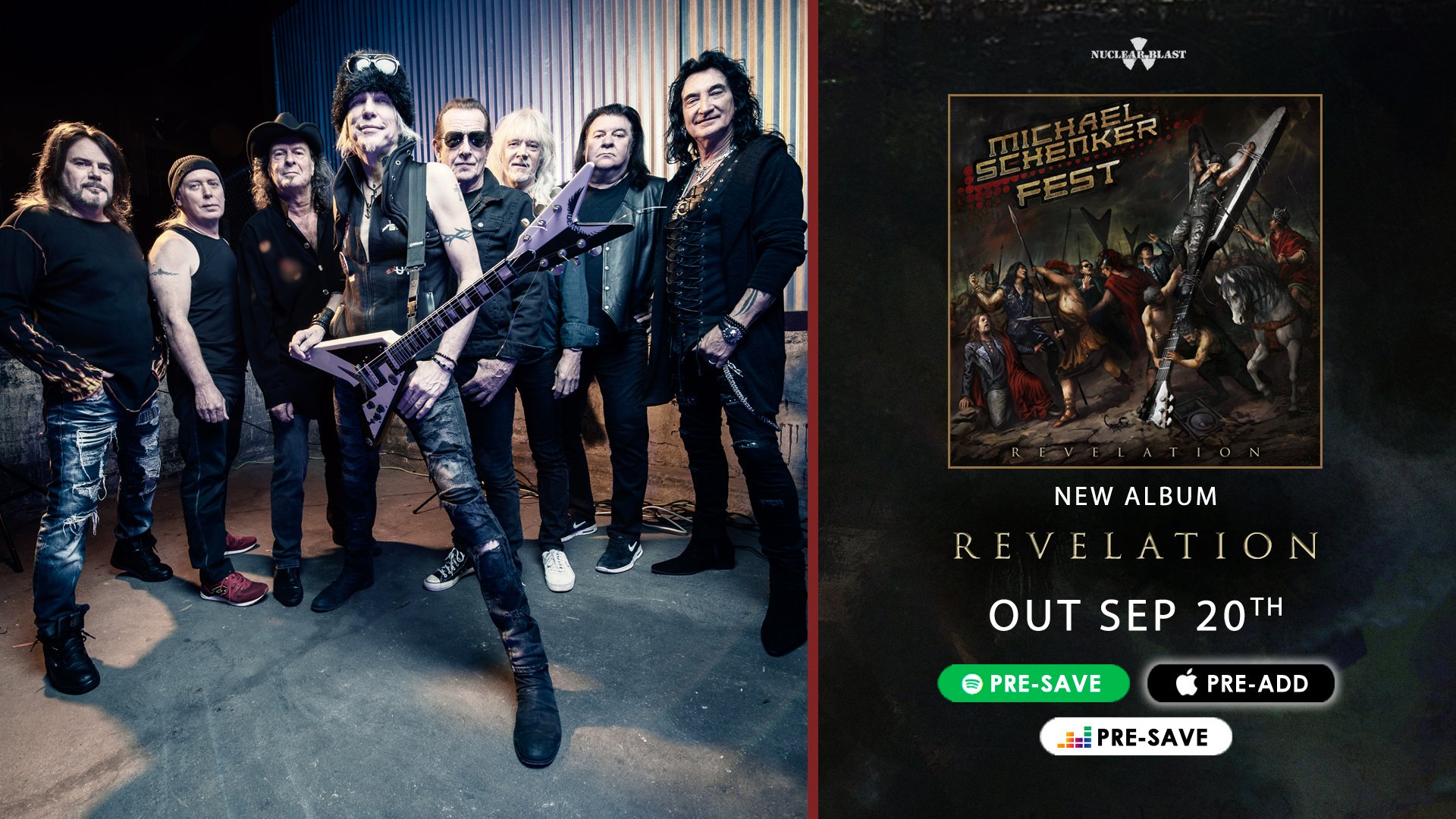 Michael Schenker on "On September 20th, guitar legend Michael Schenker will release his second Michael Schenker Fest album „Revelation“ Pre-save it now on Spotify, Apple or and the