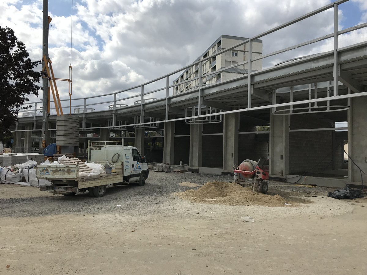 Avancement du chantier de #Chalons en Champagne "le Verbeau". 
Ça commence à prendre forme !