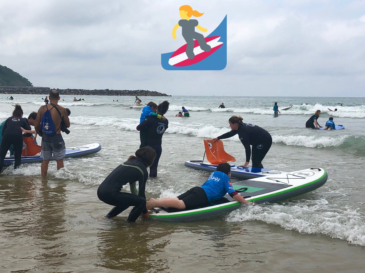 Súbete a la ola de la #inclusión!! 🏄‍♀️ Mañana celebraremos con <a href="/AxiMuniain/">Axi Muniain</a> otra ‘Experiencia de Surf Inclusiva’ en #Deba 
➡️ Niñas y niños, con y sin #disCAPACIDAD, participarán juntos del #surf, en el mejor ambiente. 
➡️ Dentro del ‘FederArte’ organizado x #GSF 
#deporte #salud