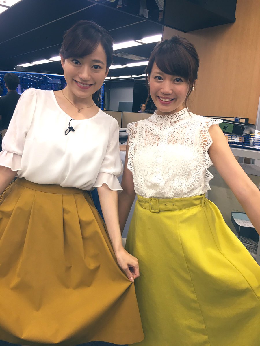 Uzivatel 気象予報士 石上沙織 Na Twitteru きょうはtbsニュースワイドにて 金井キャスターと配色がかぶりました 撮影してくださったtbsの長峰アナも黄色のジャケットでした 黄色が流行ってるのかなー