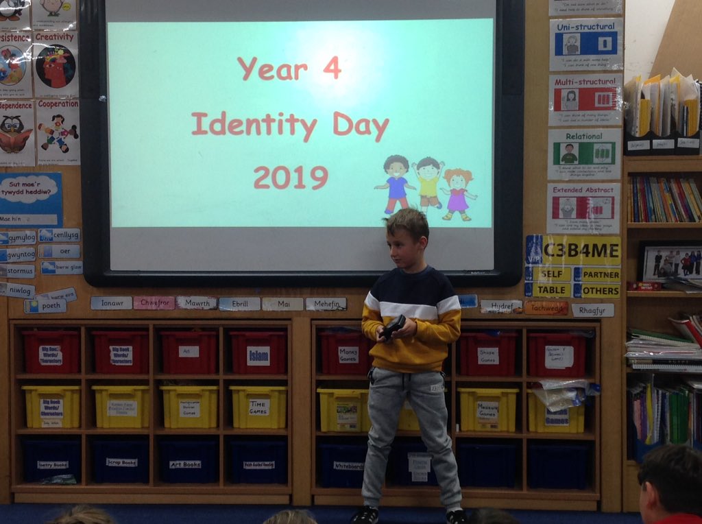 PDCSYr4's tweet photo. Yr 4 identity day continues as we find out all about the children in our class. We have some very talented children in 4.1! #EnterprisingCreativeContributors https://t.co/CNqTcePN3k