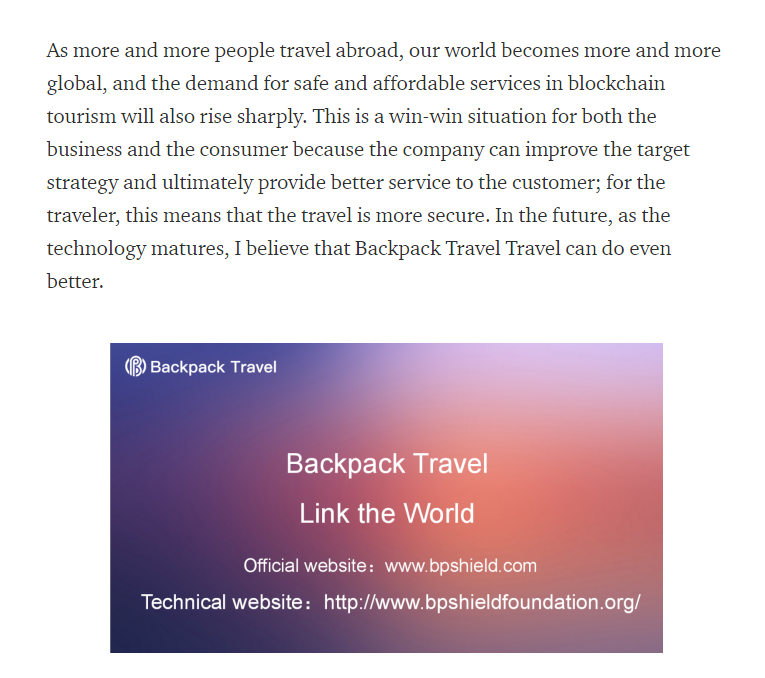 BackpackShield's tweet photo. Our Weekly Bulletin 0906 is regularly posted. If you are interested in Backpack Travel, join us now.
#travel #blockchain #travelblockchain #backpack https://t.co/xzn42bn22L