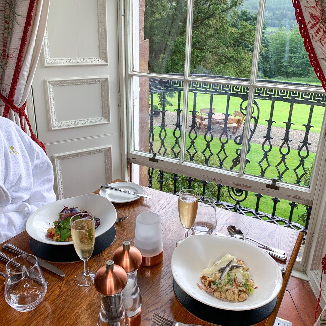stobocastle's tweet photo. Lunch is served.
Good food is essential to wellbeing and at Stobo Castle, we offer variety and choice to tempt every palate. Informal dining means that most people choose to eat a relaxed lunch in-between treatments during the day. #SoStobo https://t.co/WvMjFQm0FS