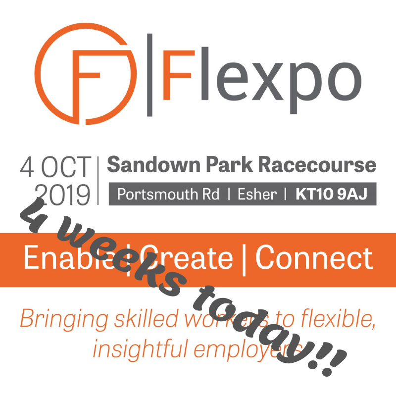 LiveFlexpo's tweet photo. In 4 weeks time we will be opening the doors and welcoming Mother Pukka to the stage to welcome our 1000 delegates to the first Flexpo! #flexpo #motherpukka #workthatworks #4weekstoday https://t.co/ictc8WHsji