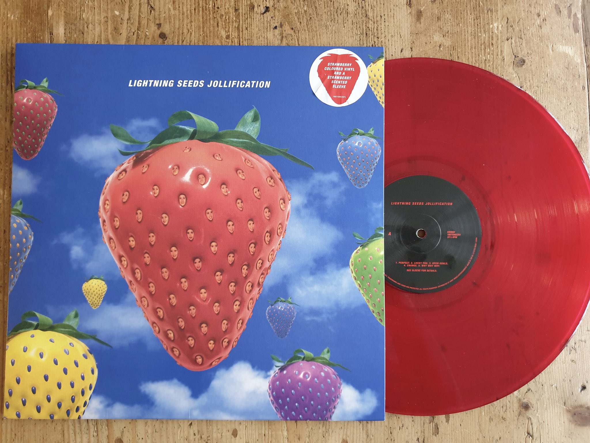 Lightning Seeds The 25th Anniversary Jollification Limited Edition Strawberry Coloured And Scented Vinyl Is Now Available Find Out Where To Get Your Copy Here T Co Ef5cep4ysy T Co Jx8fbpd5mm Twitter