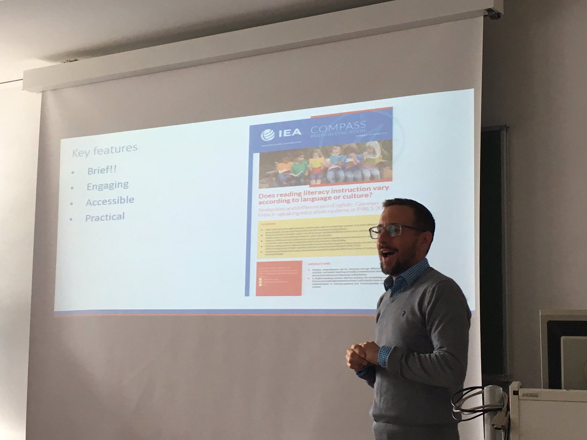 Thanks to our #IEACompass briefs editor <a href="/DRutkowski_EDU/">David Rutkowski</a> for  presenting the series <a href="/ecer2019/">ecer2019</a> #ecer2019 iea.nl/publications/s…