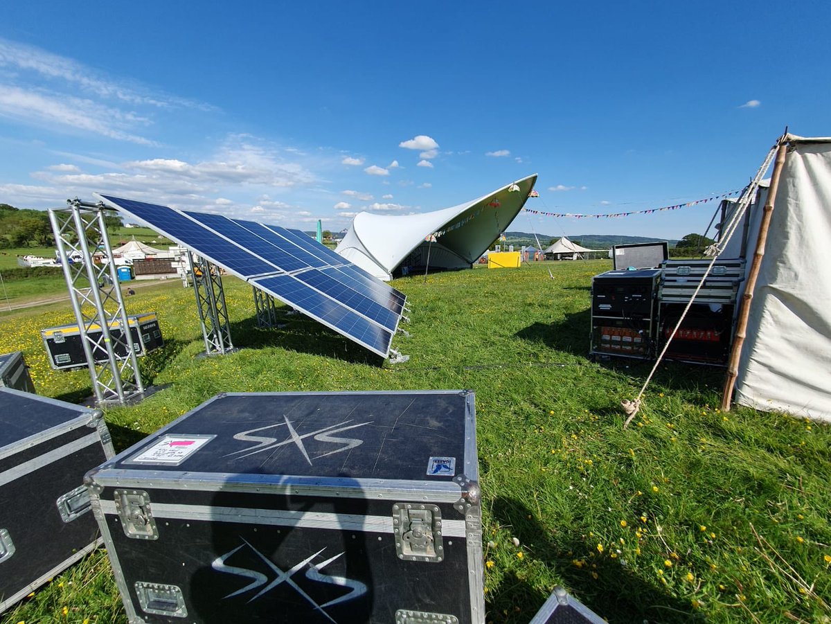 pytchuk's tweet photo. Are you a charity needing to power your event? Talk to us about using our #solcell system - it’s been used this summer at @GlastoFest @shindigfestival & many more #sustainableenergy #sustainableevents #charity https://t.co/NQyCiV3KuL