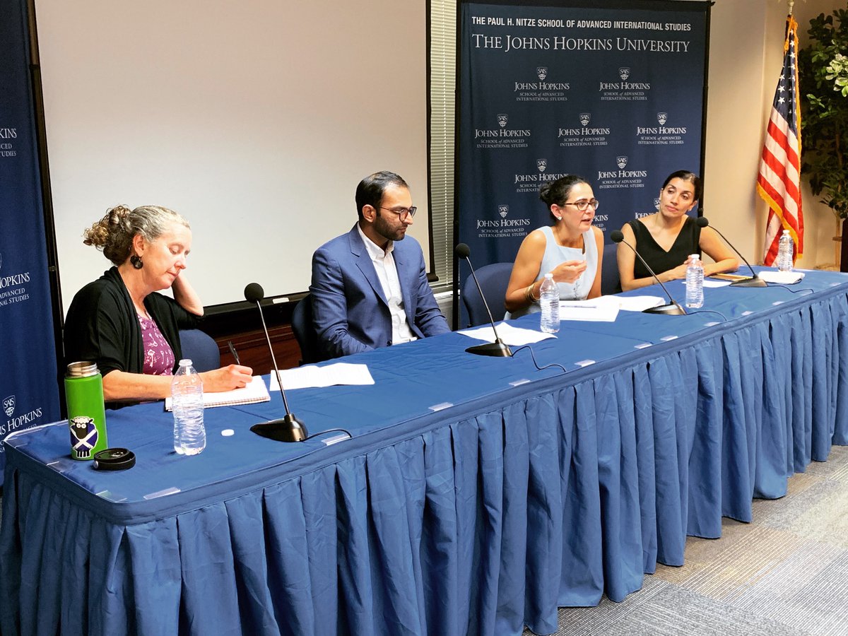 Thank you @AmPakFdn @EWInstitute @FPI_SAIS @sais_idev for hosting Megacities + Climate Change panel at @SAISHopkins. @TheWilsonCenter Jennifer Turner @ASG @UzairYounus + @nagpaltweets shared takes on how governance, policy + citizen voices shape climate action in megacities.