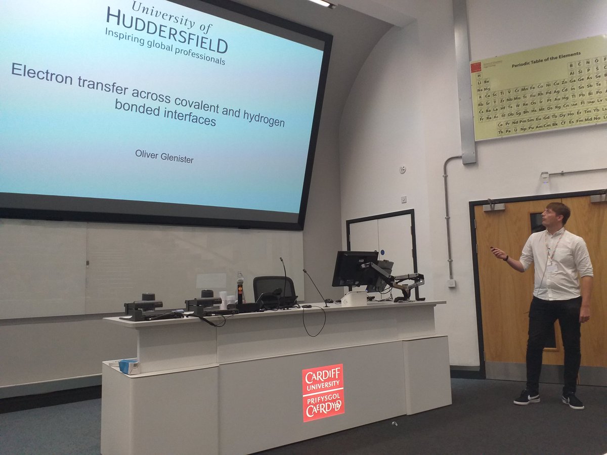 DYME2019's tweet photo. Next we have Oliver Glenister from the University of Huddersfield with his research on electron transfer across covalent and hydrogen bonded interfaces #DYME2019 https://t.co/BYDfWKCVyZ