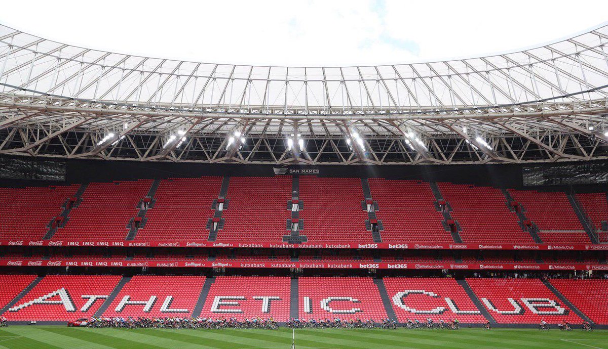 Deceuninck Quickstep The Lavuelta19 Peloton Rides Through The San Mames Stadium Home Of 8 Time La Liga Winners Athletic Bilbao The Old Stadium Got To Host Two Stage Finishes In 1960