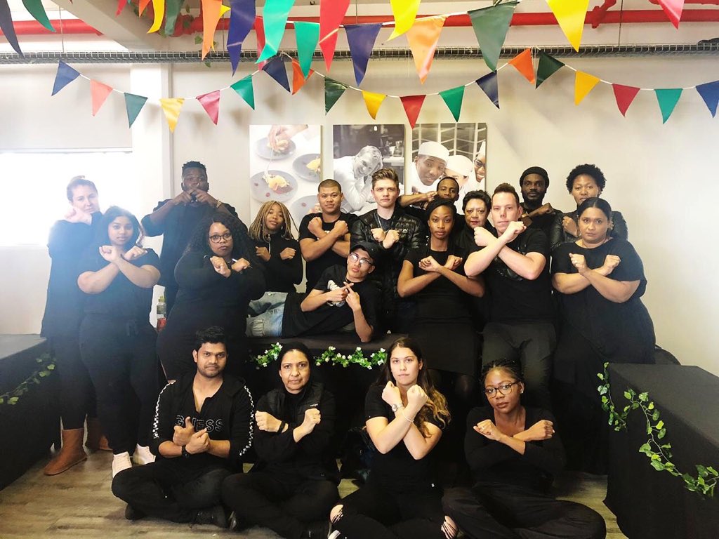 capsicumcooking's tweet photo. Capsicum stands in solidarity with those protesting against the epidemic of gender-based violence in South Africa. #EnoughIsEnough #CapsicumCulinaryStudio https://t.co/3tzCb6hupv