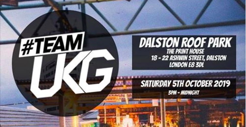 Catch me playing at <a href="/TeamUKG/">#TeamUKG</a> on Saturday 5th October at <a href="/DalstonRoofPark/">Dalston Roof Park</a>  alongside <a href="/ArtfulDodgerMC/">The Artful Dodger</a> <a href="/DJDanJolly/">Dan Jolly</a> <a href="/djscott_free/">Scott Harrison</a> <a href="/dj_exodus/">DJ EXODUS-EST.1988</a> @DJBIGMAN @DeejayBigman1 <a href="/DJRossLloyd/">DJ Ross Lloyd</a> @ukgspot <a href="/mckifa/">KIFA MC🇵🇭</a> 

Early bird tickets only £5: facebook.com/events/4545028…