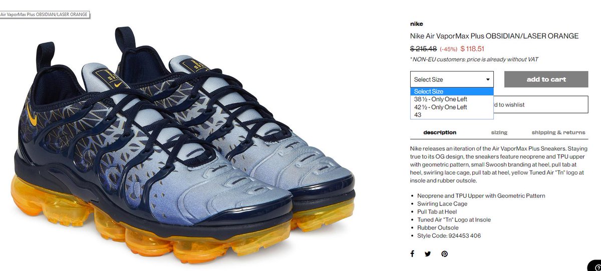 air vapormax plus geometric obsidian laser orange