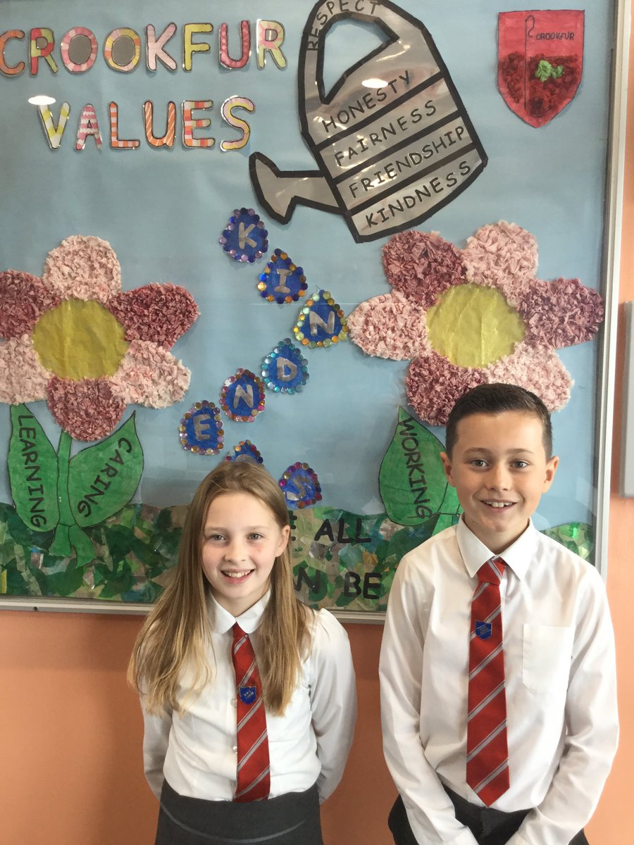 CrookfurPrimary's tweet photo. Meet our new house captains. We know they will do an amazing job this year as they model our values and encourage others to earn house points. They kindly popped along to the Primary 1-3 assembly today to introduce themselves. #house system #crookfur values https://t.co/fy0fOjZQxq