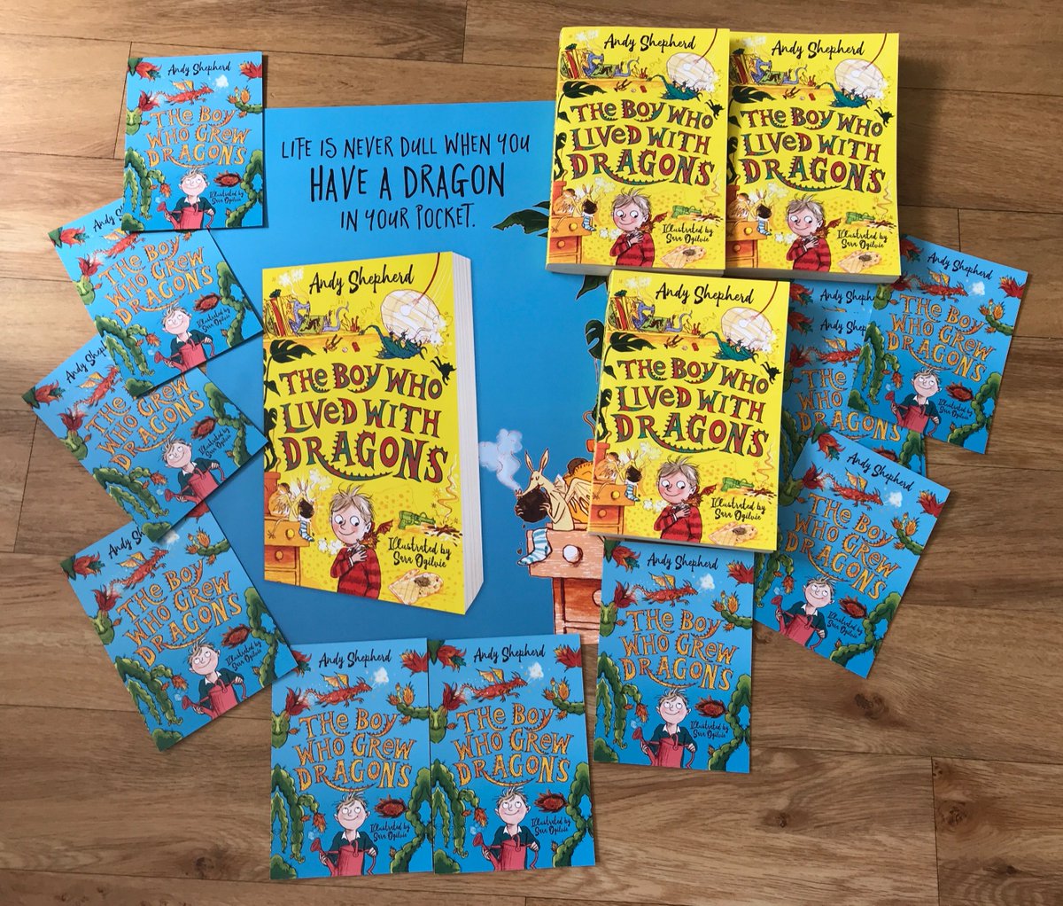It’s a year since Book 2 in the series #TheBoyWhoLivedWithDragons flew into the world. To celebrate, the lovely folks @PiccadillyPress are giving away three copies! Follow and RT to enter. Winners announced 12/9 UK only