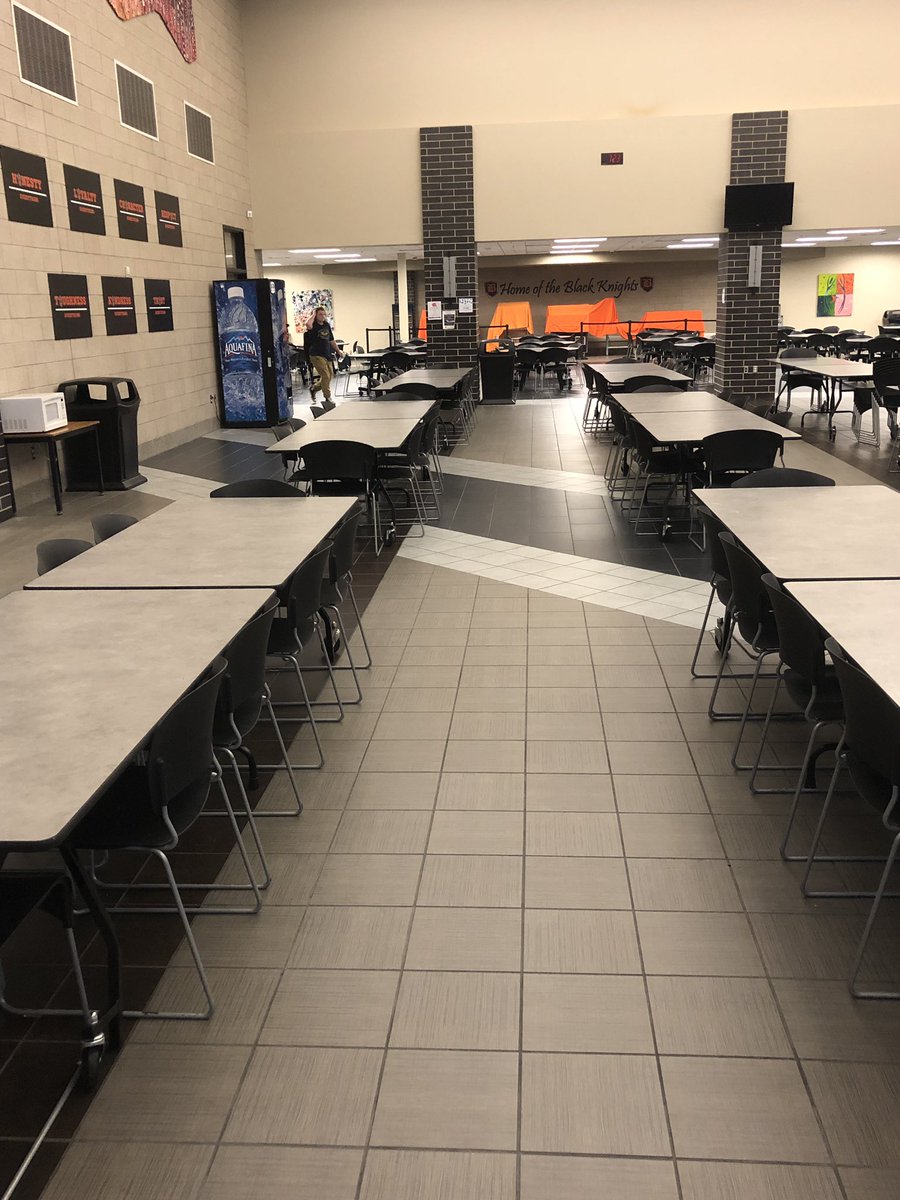 MrOstranderBHS's tweet photo. It’s a little thing, but happy to see the tables clean and chairs pushed in after breakfast. That’s PRIDE! #LittleThingsAreBigThings #RespectOverEverything #BeNextLevel https://t.co/R12OtGBYjj