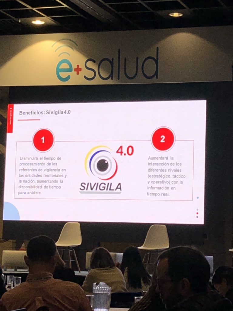 Carolina_tipo1's tweet photo. Sivigila 4.0 se presenta en #esaludLATAM con dos beneficios: disminución tiempo de análisis datos e interacciones en diferentes niveles @INSColombia #SaludConectada https://t.co/OuGQVvH2Ue