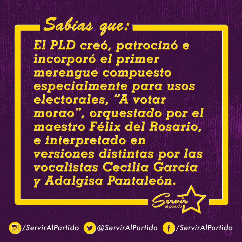 serviralpartido's tweet photo. #SabiasQueSP
#PLD #SirveAlPartido #ElSitiodelaBase #EnDefensaDelPartido #Elecciones2020 #LideresDelFuturo #Plurales #SiemprePaLante https://t.co/FldKswnT1p