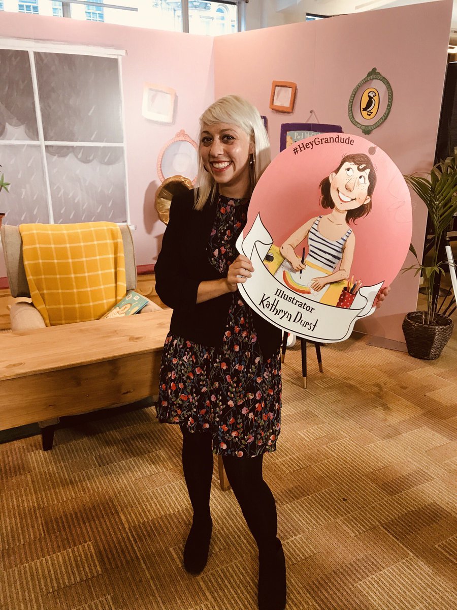 Freddie_Dawson's tweet image. Children’s publishing just got rock n roll - celebrating the launch of #HeyGrandude by Paul McCartney &amp;amp; illustrated by brilliant #brightartist @KathrynDurst 🎸📚💫