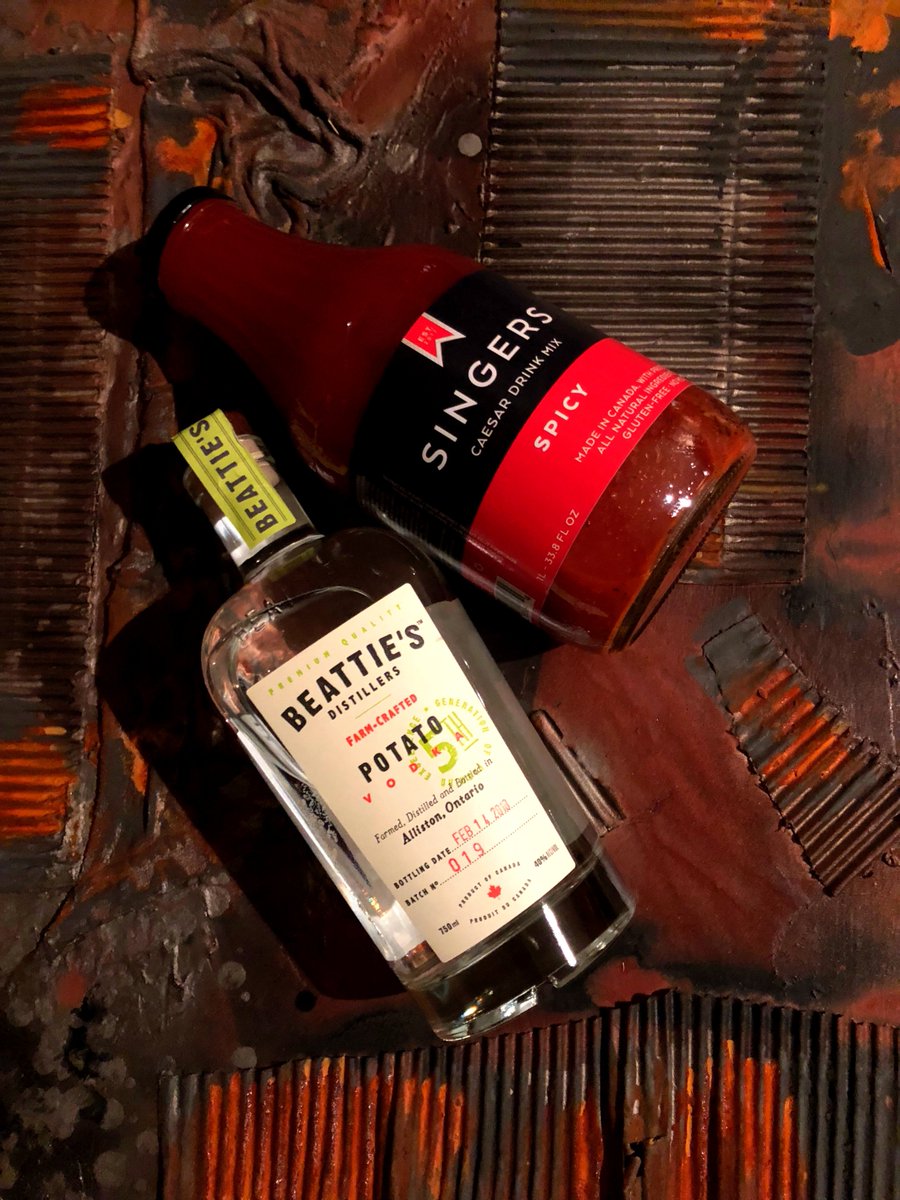 We are so fortunate to have amazing partners. 
Today we want to share the love with a shout out to <a href="/Beattiesdistill/">Beattie's Distillers</a> (⬅️to give them a follow ❤️)
Their Vodka and Gin are the perfect accompaniment to a Singers Caesar!
Thanks for making darn good spirits!
singersmix.com/locations