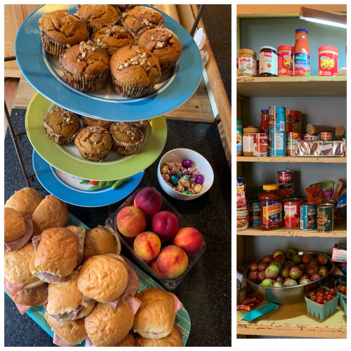highjinxottawa's tweet photo. Big LOVE to our Community for being such great Neighbours to our Neighbours! Our pantry shelves are no longer empty and we’ve a fun picnic for today’s lunch. Mucho thanks! #goodNeighbours #ottawa #giving #feedingothers #foodbank #ottawathegood #socialenterprise #helpingothers https://t.co/qnlyMUBu0K