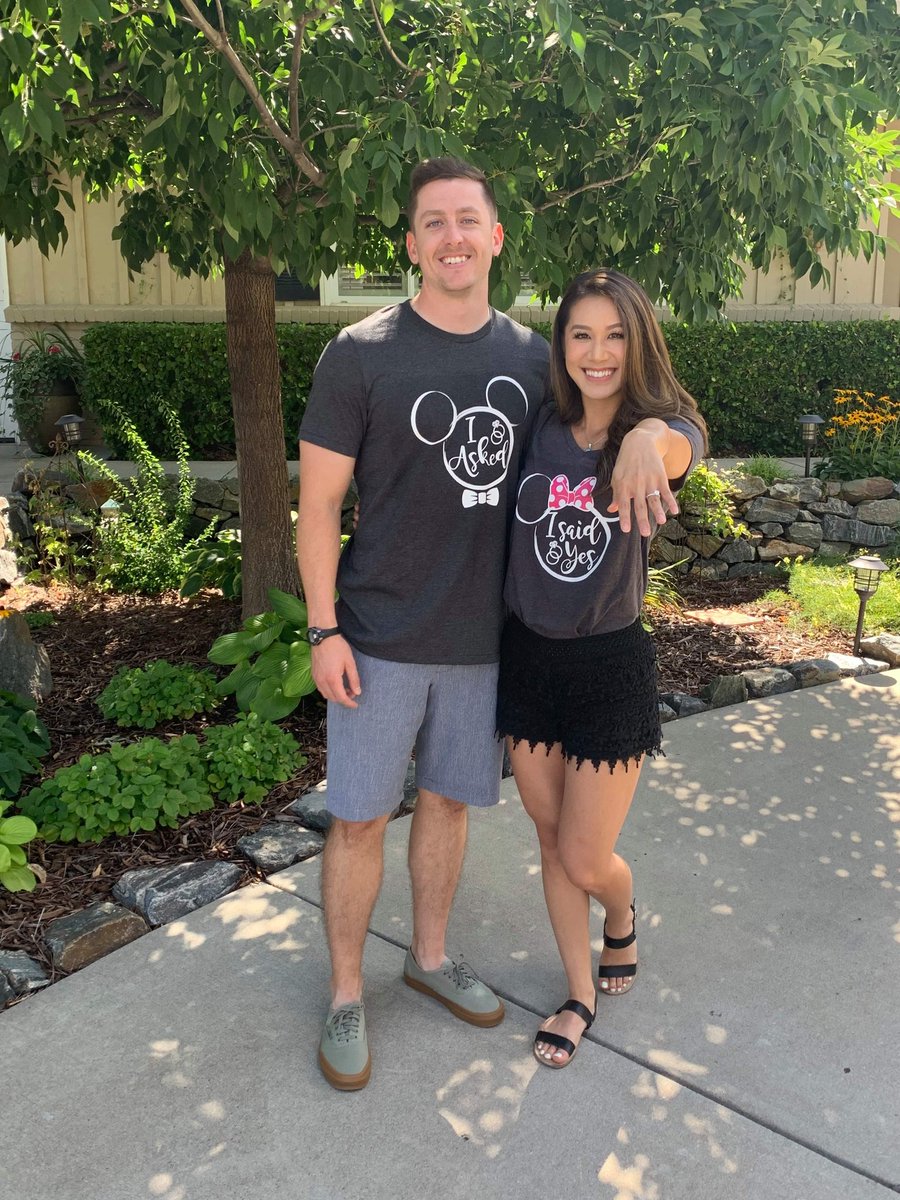 muhshelllll's tweet photo. I did it! I trapped @k_obie1 forever! 💍💕 08.31.19 https://t.co/sSjGtiaRhX