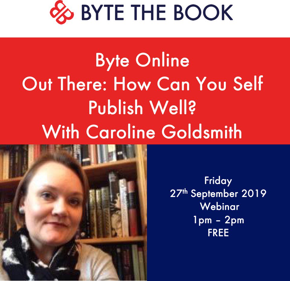 BytetheBook's tweet photo. Happy #ReadaBookDay! We're pleased to see #ByteMember and #selfpublished #author Tracy Sinclair @Thriftygal doing so well!
Intrigued by #selfpublishing? Don't miss our expert Caroline Goldsmith @GoldCaro share her insight in our #FREE online event! https://t.co/wlrAA03nWE https://t.co/cFG95Q7zvJ