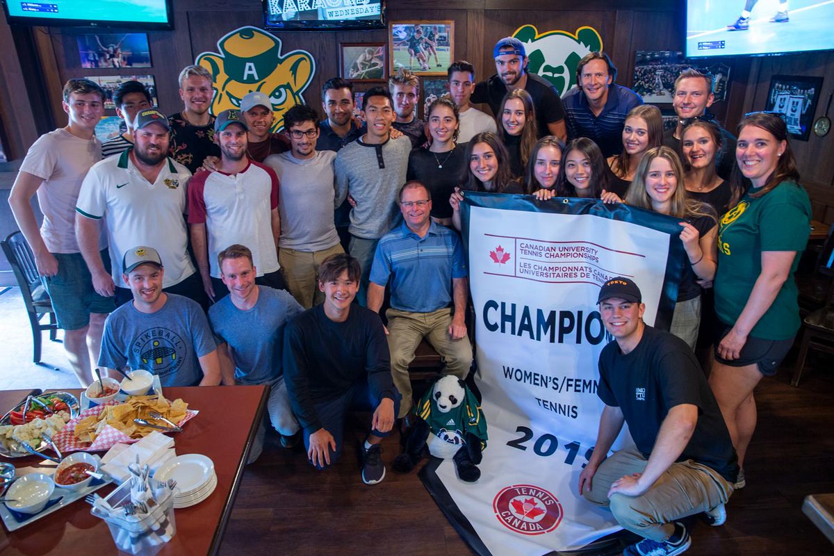 Special thanks to <a href="/theSHHG/">SherlocksHospitality</a> for having us out the other day to celebrate our Pandas Tennis National Championship and Bears Tennis Bronze Medal!

Great spot right on campus for #UAlberta students to grab a bite and a beverage!!
