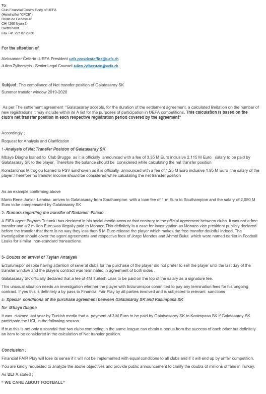 For the attention of <a href="/UEFA/">UEFA</a> <a href="/UEFAcom/">UEFA.com</a> #UefaToProtectFFP