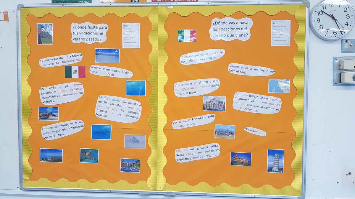 Using my display board as an excuse to show off some of my holiday photos from Mexico 😂 #display #displayboard #spanishdisplay #mfl #languages #teacher #teacherlife #holiday #mexico
