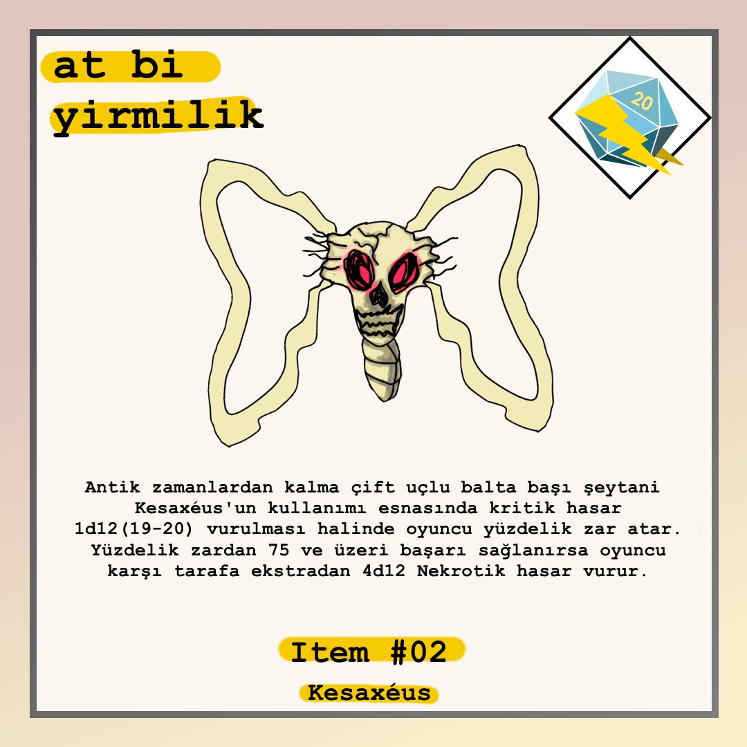 Kasaxéus'un gazabı yabana atılacak cinsten gözükmüyor. Gardı sıkı tutmak lazım. ⚔🧙🏼‍♂️

#frp #DnD #müryo