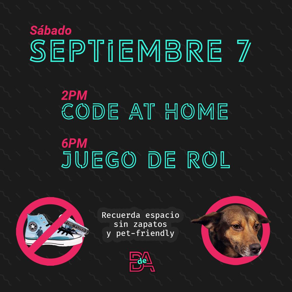 DeBakatas's tweet image. 🖥️ ¡Mañana #codeAtHome en Bogotá, Chapinero, unete a una comunidad que te enseña a programar y a mejorar tus skills tecnicos gratis para que te unas! 👨🏫