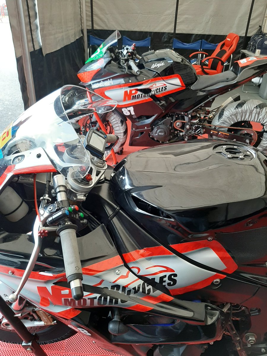npmotorcycles's tweet photo. BSB Oulton Park. Both riders Ashley Beech and  Jake Hopper, had a great first practice. The heavens opened just before the start ! Should be a dry afternoon Qualyfing for Jake and Free Practice for Ash. https://t.co/9m5NaAYFnZ