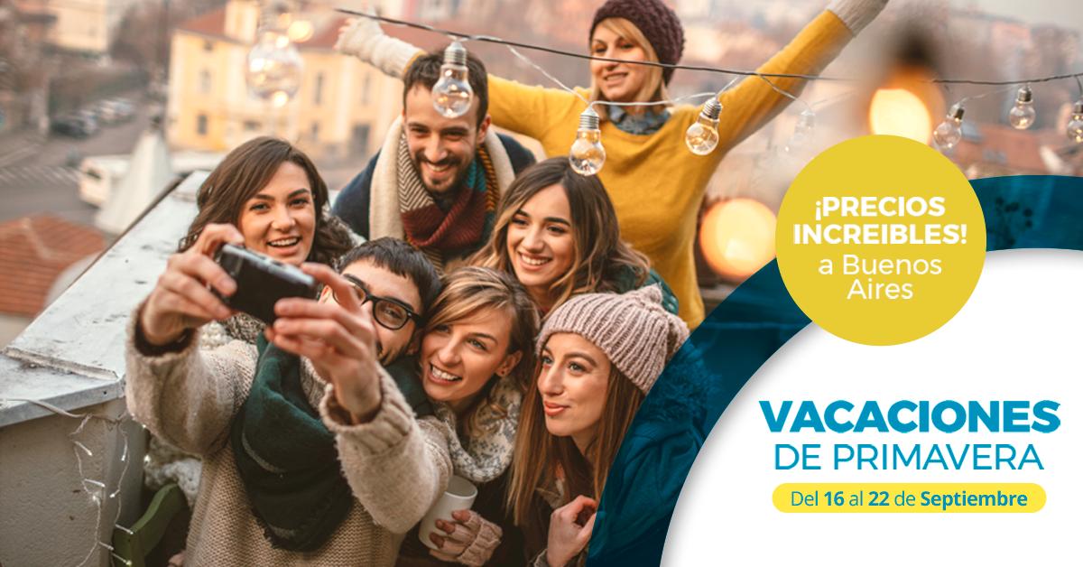 Conocé nuestra oferta de paquetes y viajá a Buenos Aires en vacaciones de Primavera con precios super convenientes. bit.ly/2ZaX3E4