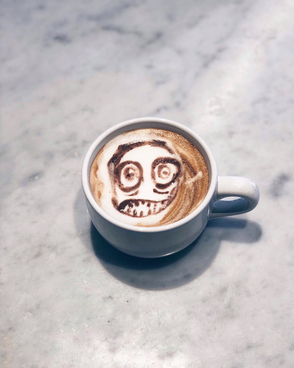 lattechallenge's tweet photo. So @spyxe1 wanted @DAVID_FIRTH’s Salad Fingers in a #latte and I had to accept his #lattechallenge. 

#saladfingers #latteart https://t.co/tTZndn32rp