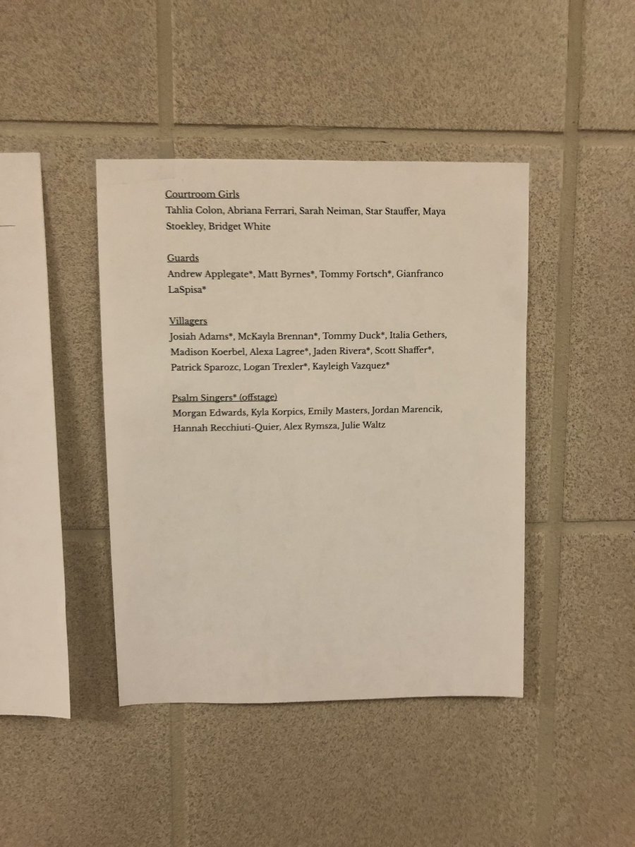 libertytheatre_'s tweet photo. Congratulations! Cast lists are up near the chorus room, AUD., and AMP.!! Scripts can be picked up in the AMP, 2nd block or right after school!! https://t.co/z9OIycf5OR
