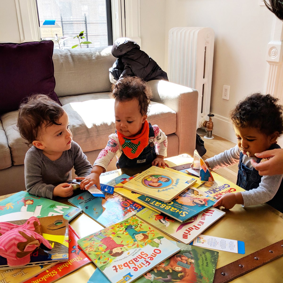 It's "National #Read A #Book Day"! Thanks to our friends at <a href="/pjlibrary/">PJ Library</a>, we always have so many wonderful choices 🤗♥️📚 #nationalreadabookday #pjlibrary