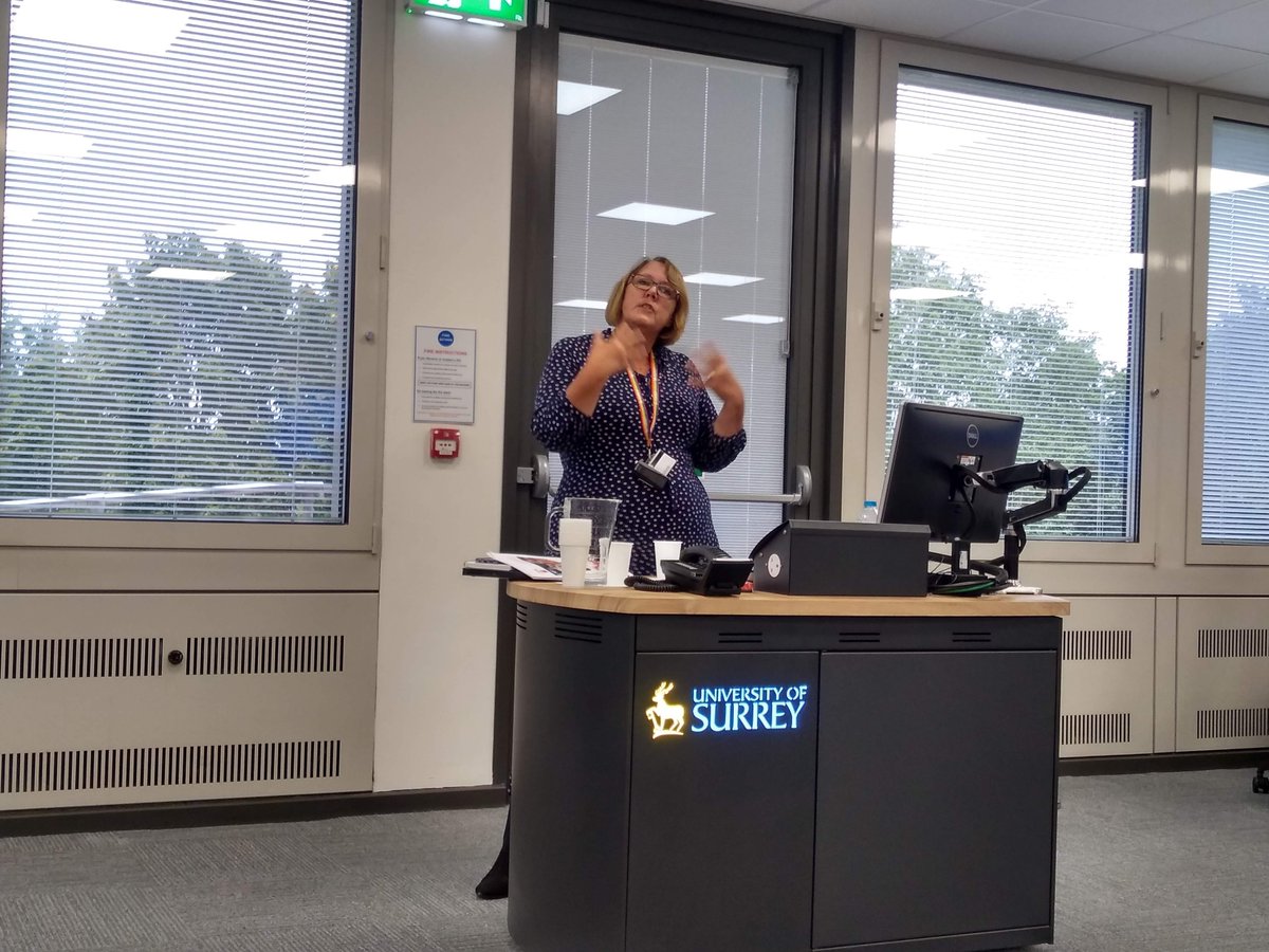 Next up at #mentalhealthconf4all Dr Wendy Grosvenor shares her experiences of working with nursing students and people living with #dementia in the <a href="/Time4Dementia/">Time For Dementia</a> project. Students developed a new way of seeing dementia through this part of their nursing training. <a href="/MHSurreyUni/">Surrey Uni Mental Health</a>