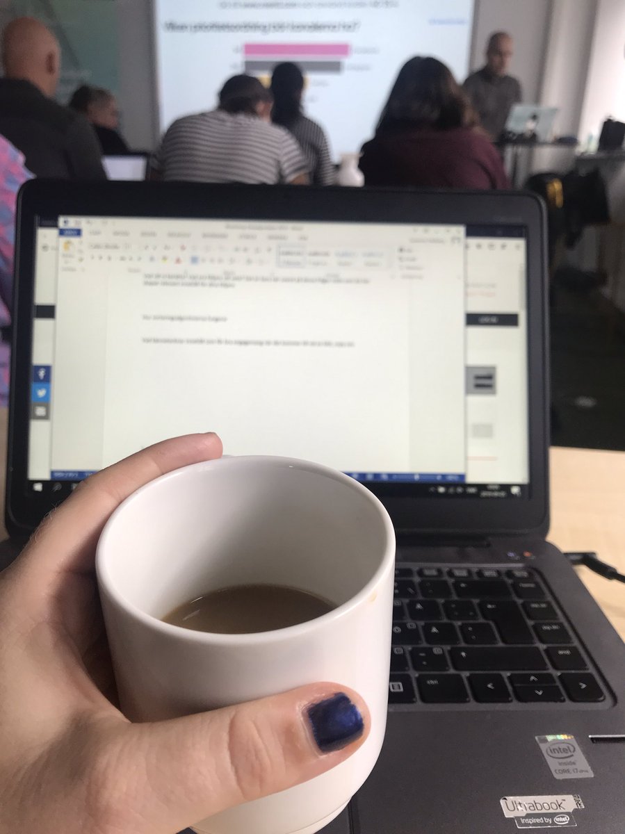 Awesome ending to the workweek with #coffee, FB algorithms, and campaign workshop. Organized by the amazing @Globalportalen! ✨☕️🤓 #socialmedia #funatwork